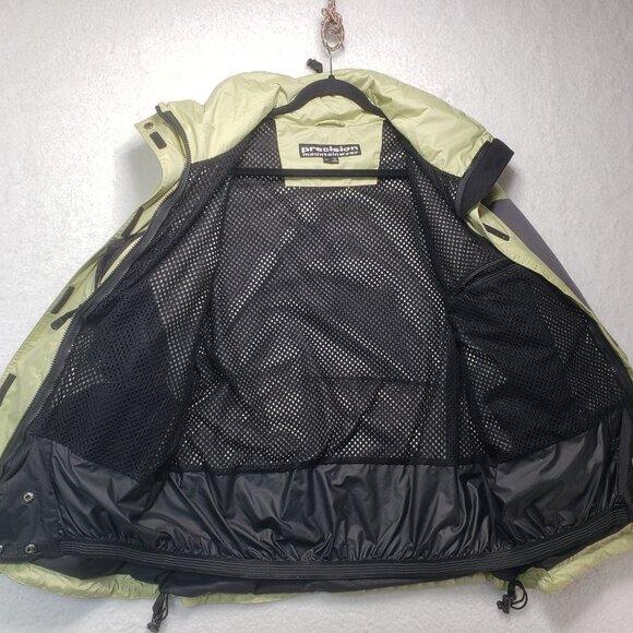 Precision Mountainwear Ski Jacket Coat Womens size XL Greenish & Black Hooded - Picture 3 of 14